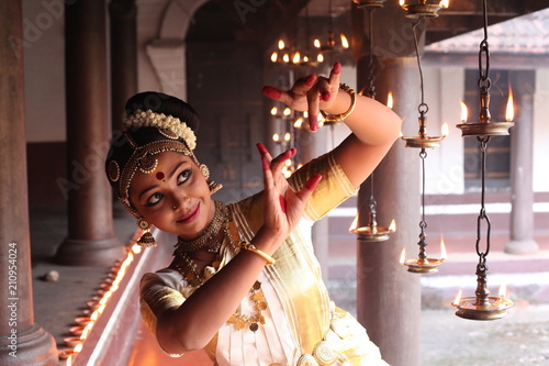 mohiniyattam literally means dance of enchantress,one of the classical dance forms of india