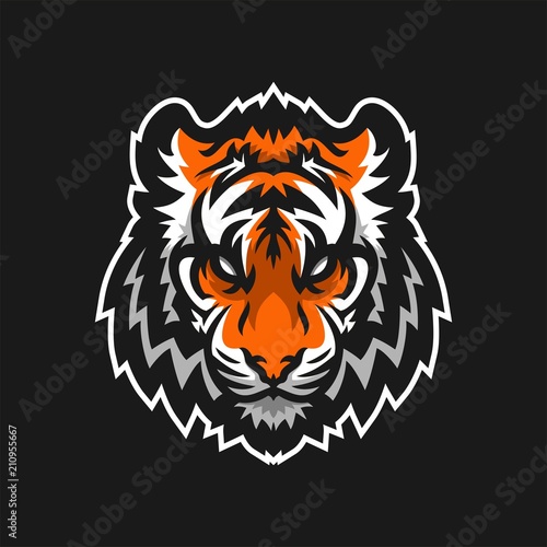 Fototapeta Naklejka Na Ścianę i Meble -  tiger esport gaming mascot logo template