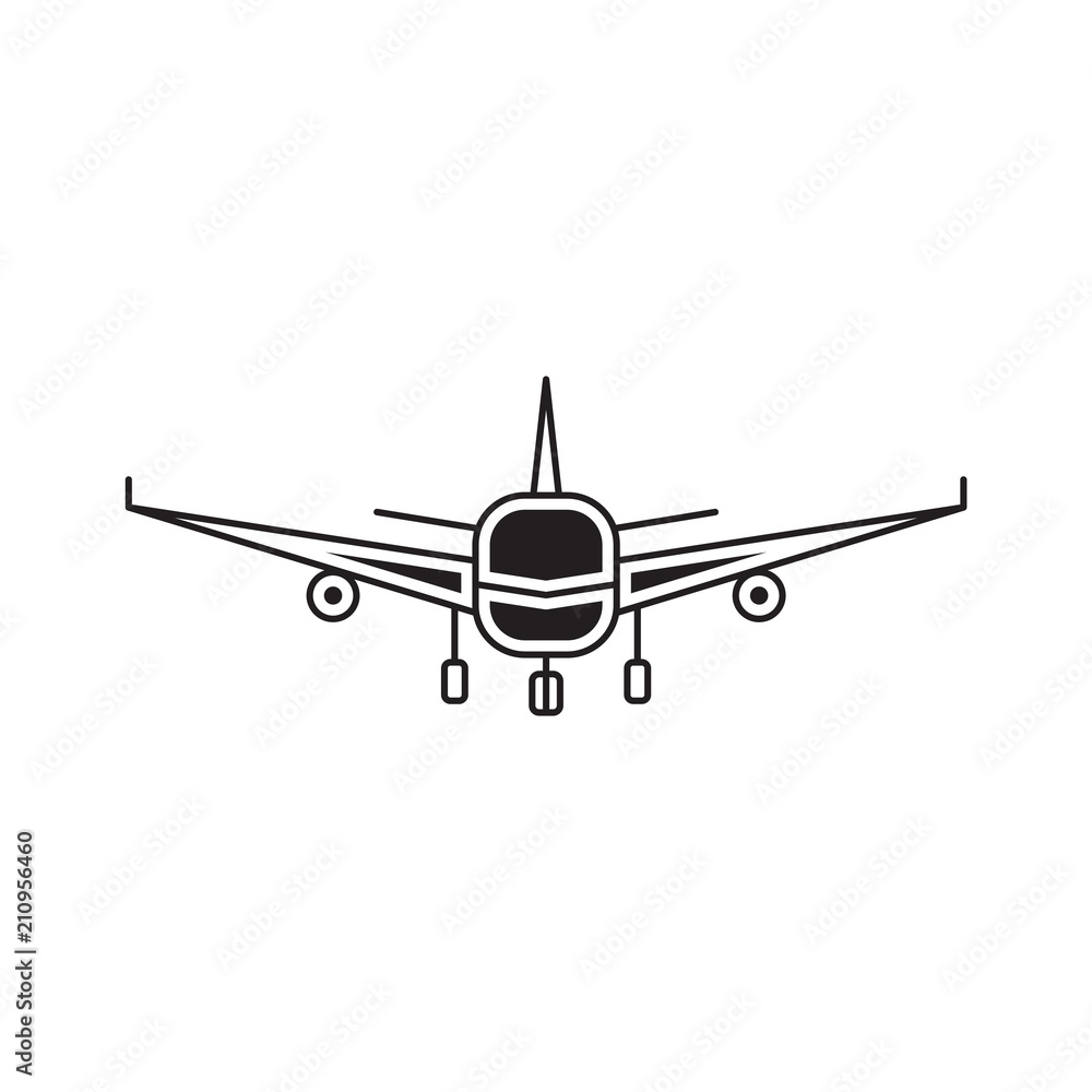 Airlines line logo template Airlines line logo template