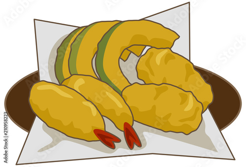 沖縄のてんぷらイメージイラスト