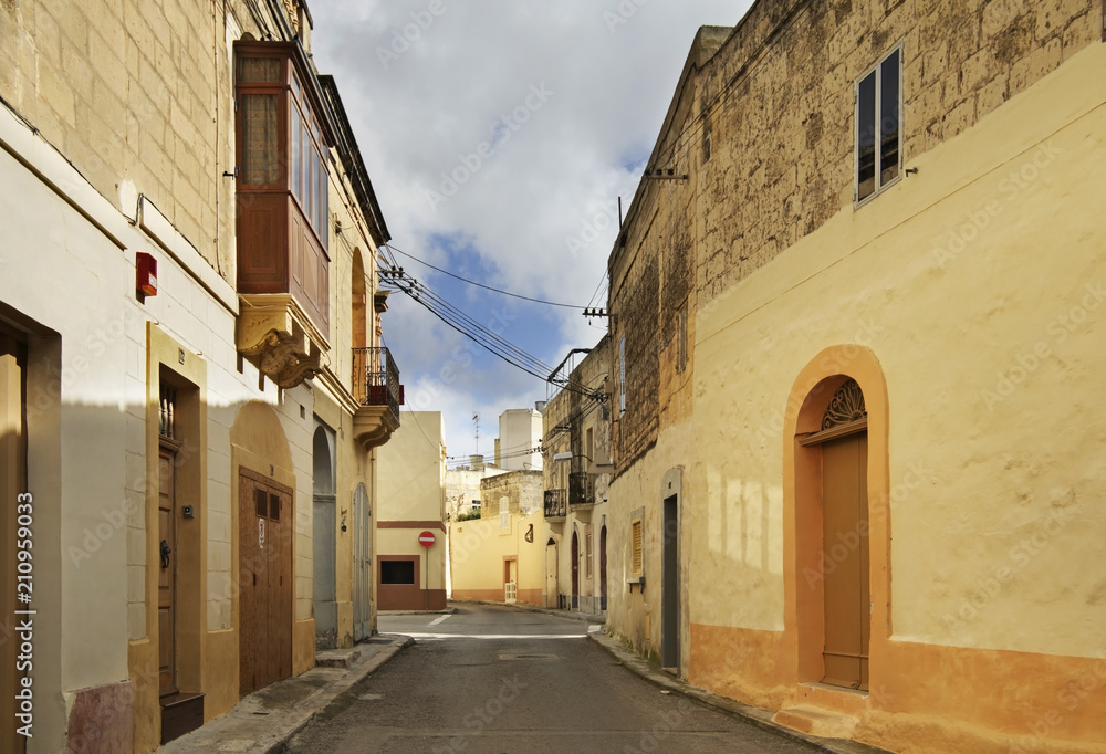 Old street in Rabat. Malta