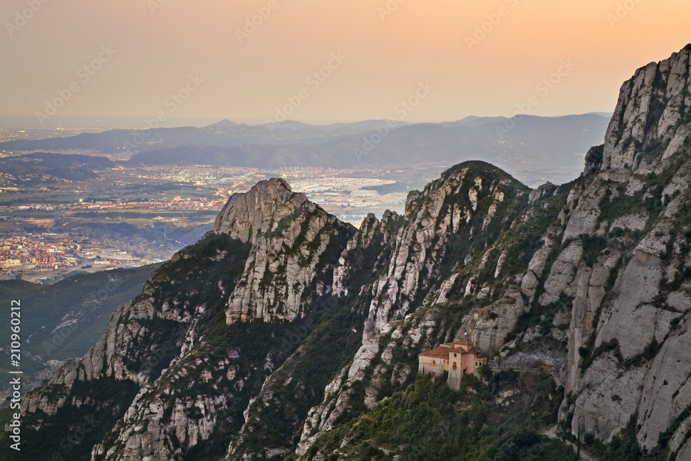 Montserrat mountain near Barcelona. Spain