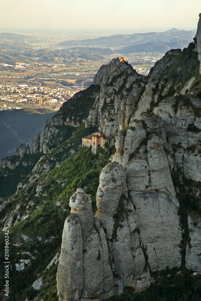 Montserrat mountain near Barcelona. Spain
