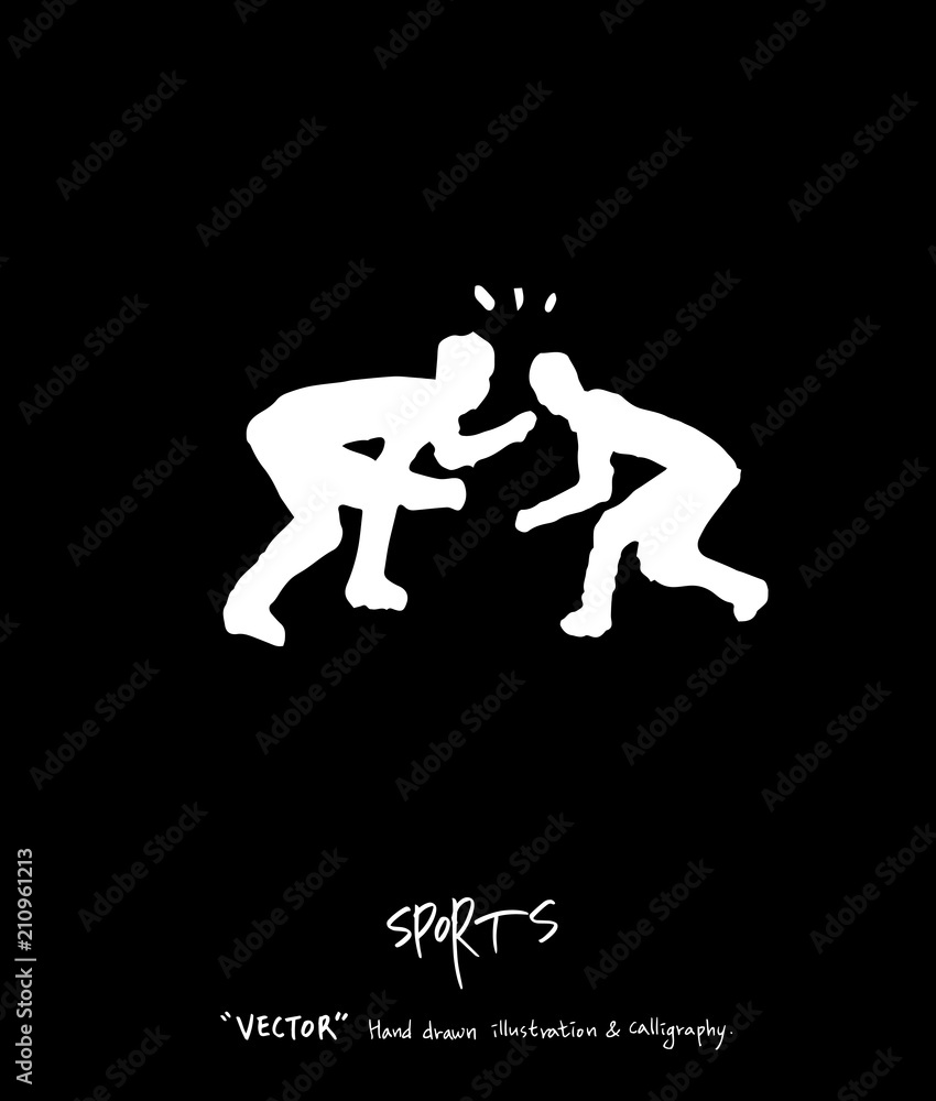 스포츠 포스터 / 손으로 그린 스포츠 그림 스포츠 포스터 / 손으로 그린 스포츠 그림