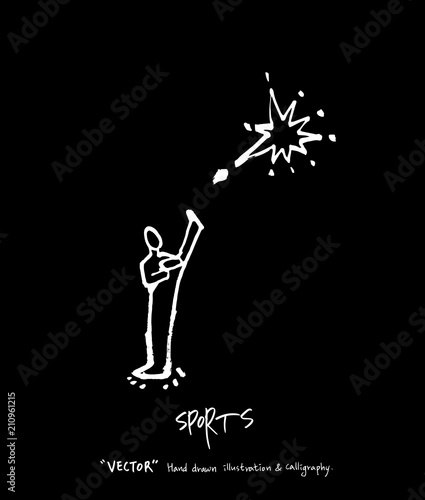스포츠 포스터 / 손으로 그린 스포츠 그림