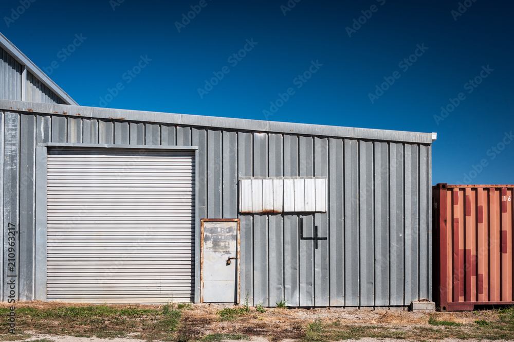 Old rural airport hanger Old rural airport hanger