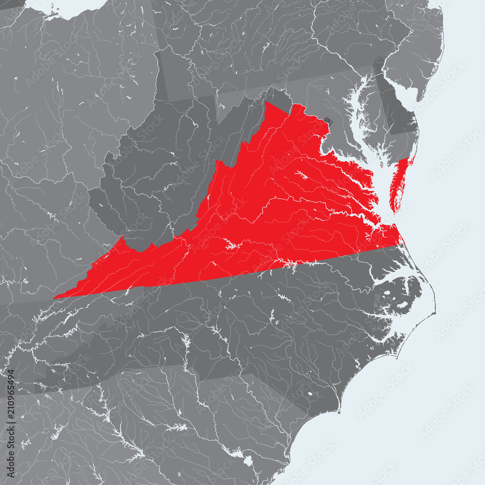 U S States Map Of Virginia Please Look At My Other Images Of 1000 F 210965494 