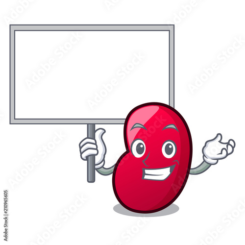 Bring board jelly bean character cartoon