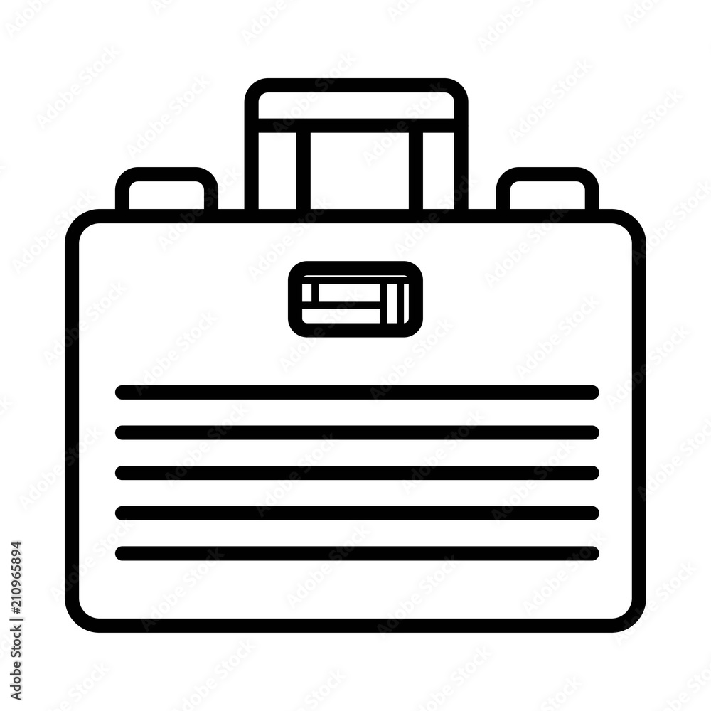 Briefcase icon vector Briefcase icon vector
