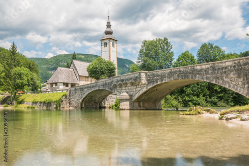 Kirche in Ribčev Laz/Slowenien