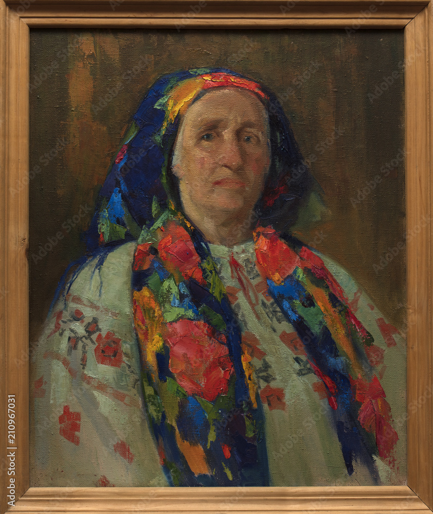 Fototapeta premium oil painting, portrait, handmade