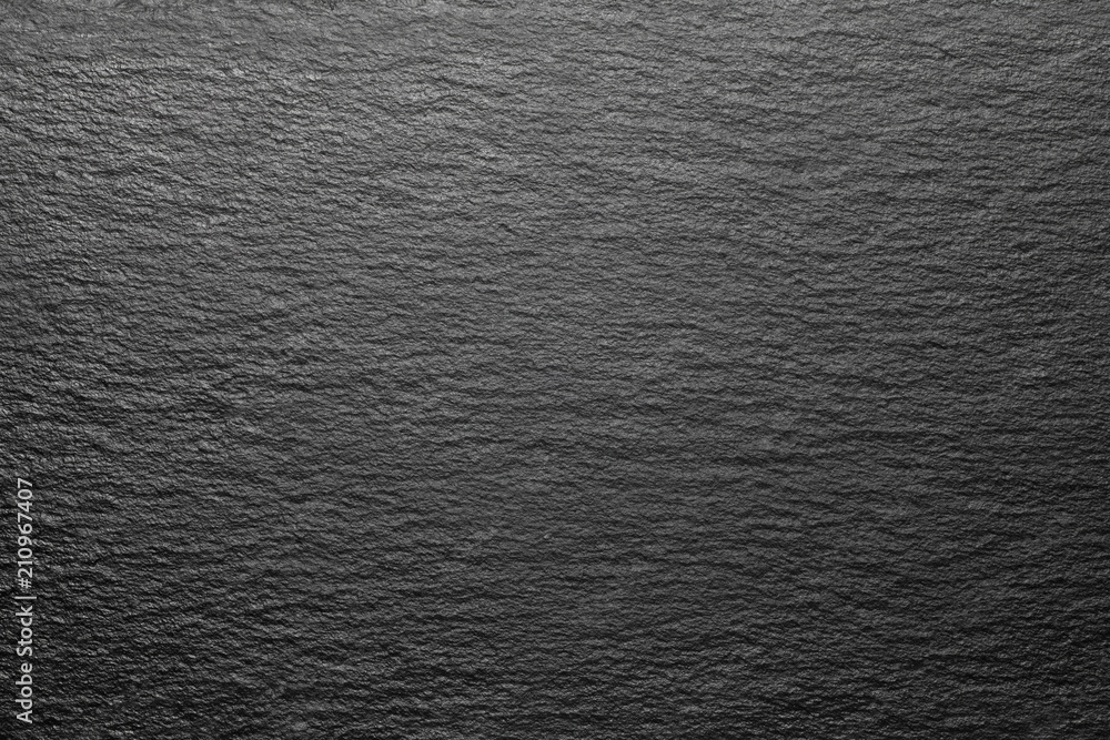 Obraz premium Black slate rock texture, Close-up.