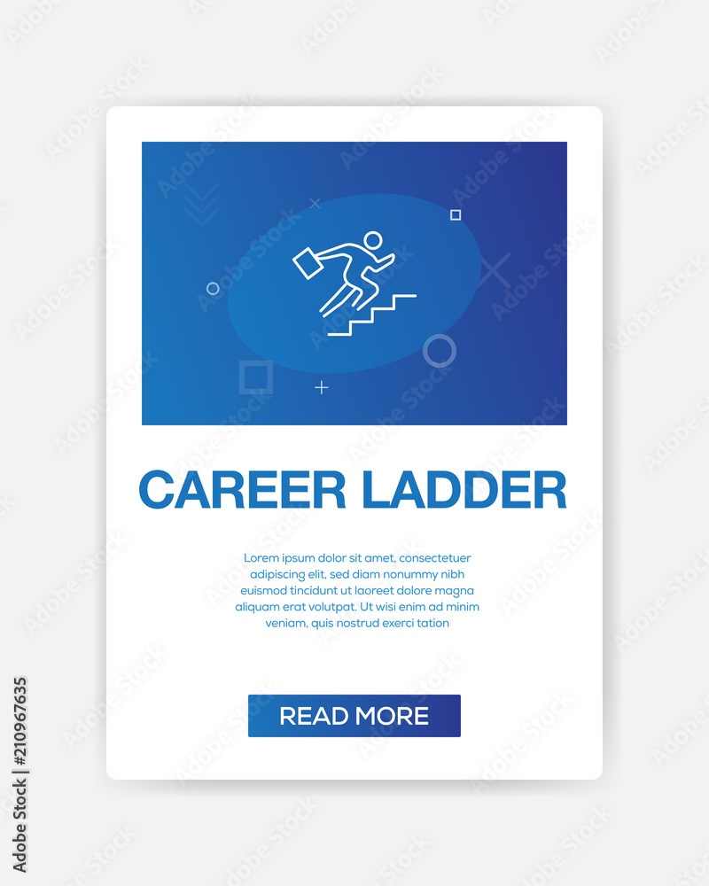 CAREER LADDER ICON INFOGRAPHIC CAREER LADDER ICON INFOGRAPHIC