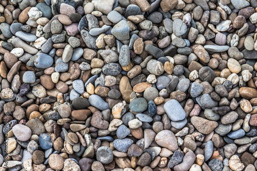 Pebbles on a Shore or Beach