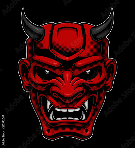 Japanese demon mask.