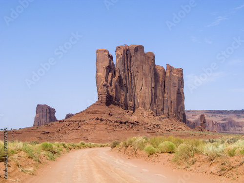 giant rock in Monument Valley