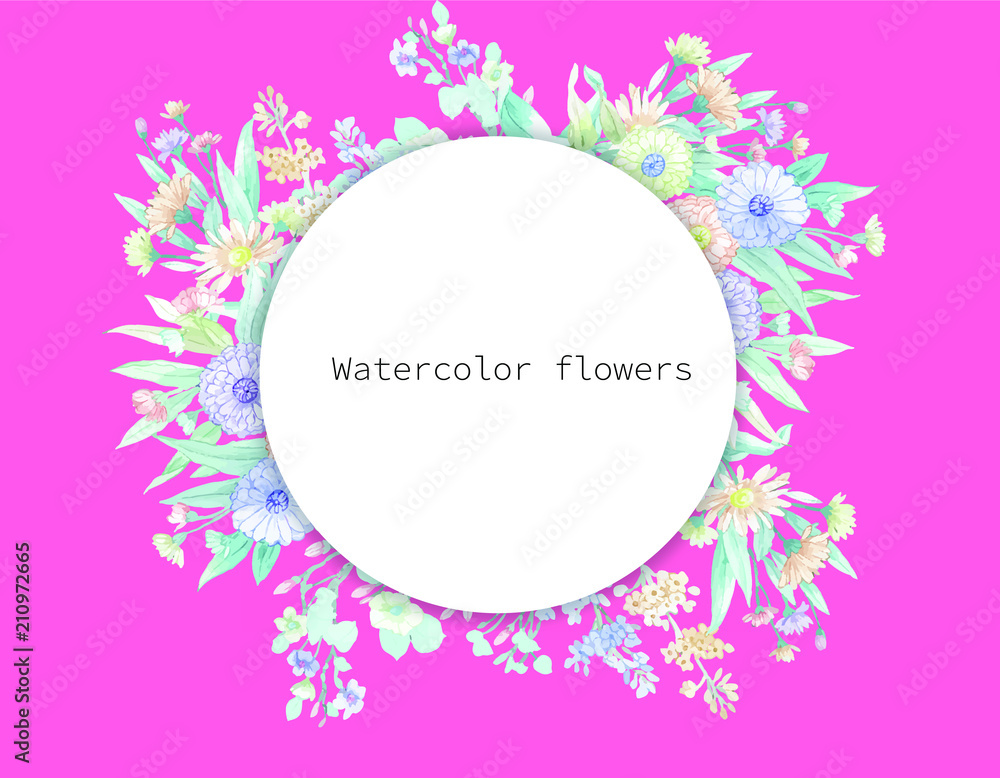 Elegant colorful flower