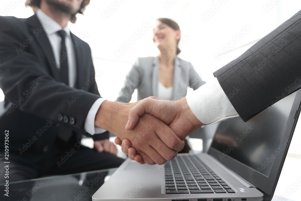 closeup.handshake financial partners i closeup.handshake financial partners i
