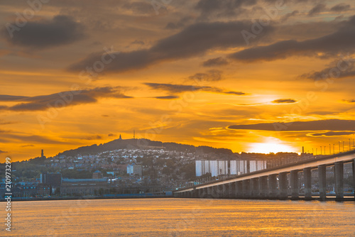 Sunset over Dundee