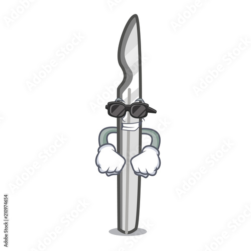 Super cool scalpel character cartoon style