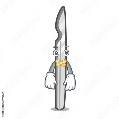 Silent scalpel mascot cartoon style