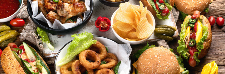  American food. Fast food