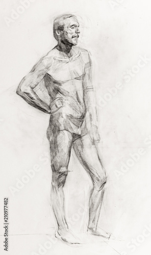 portrait, Pencil drawing, sketch   © vadim_fl