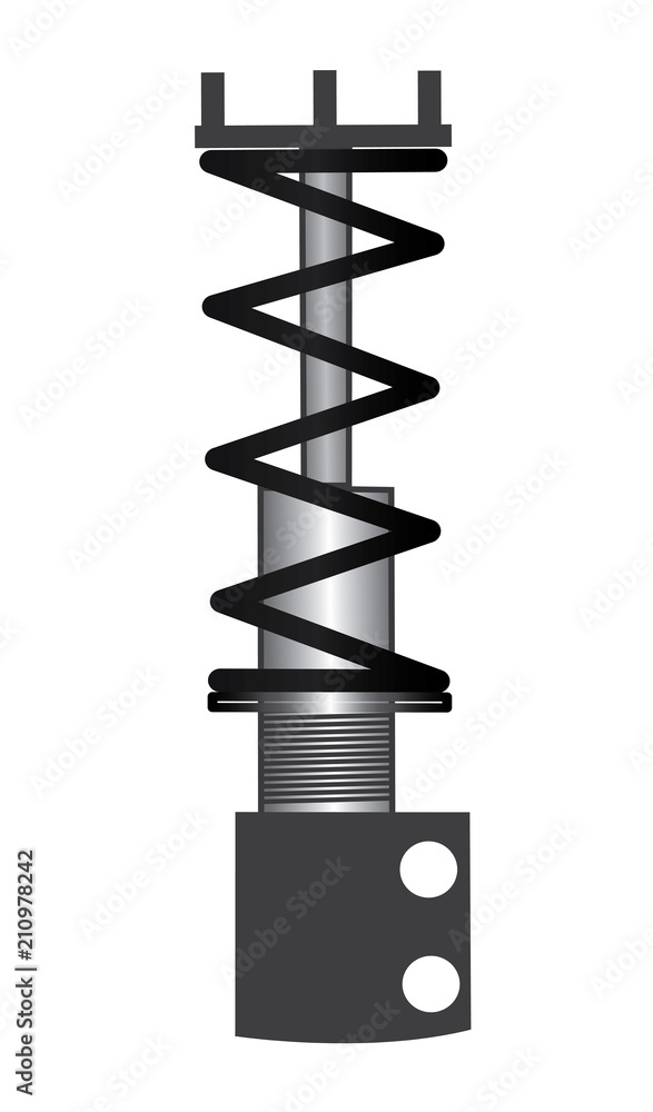 Car high performance suspensions system. Illustration. Car high performance suspensions system. Illustration.