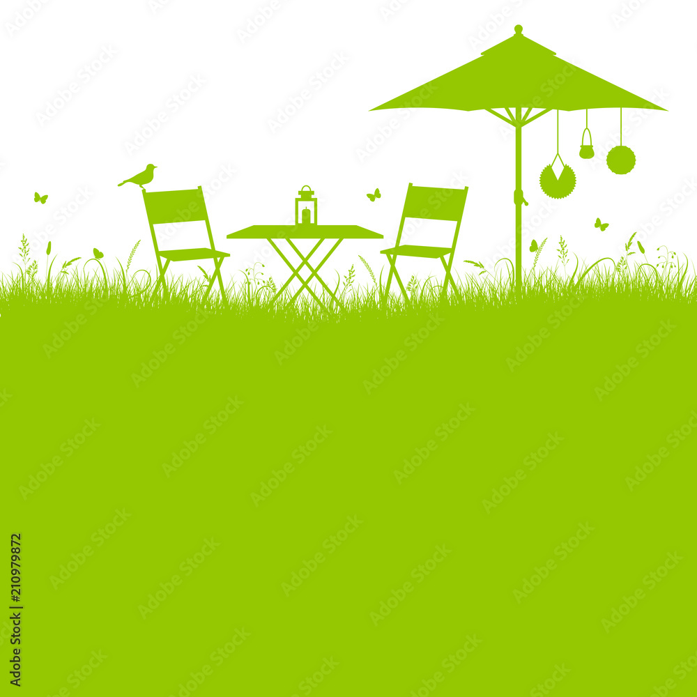 Naklejka premium Garden Background Green