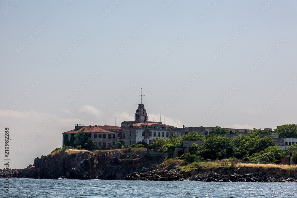 Old building on the coast