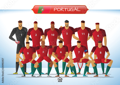 Portugal National Football Team for International Tournament