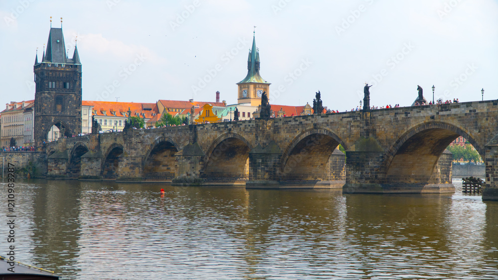 Fototapeta premium Prague Charles Bridge in summer.
