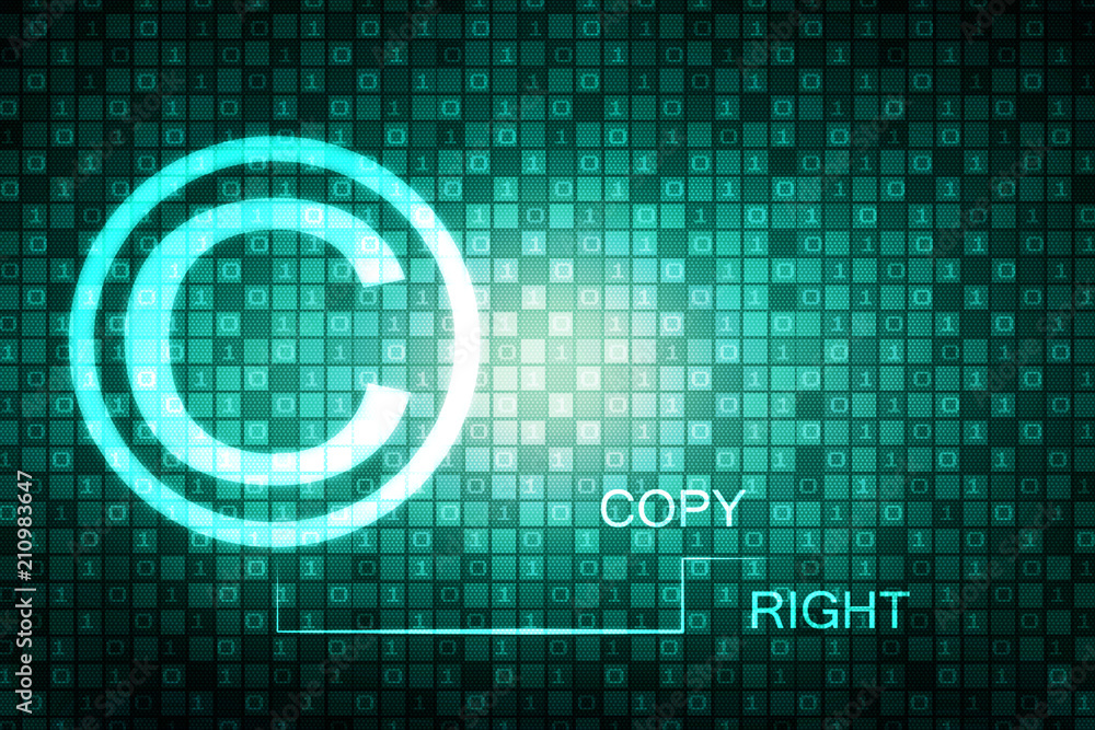 2d illustration copyright symbol concept 2d illustration copyright symbol concept