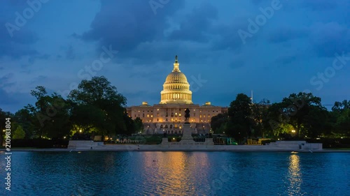 4k hyperlapse video of United States Capitol photo