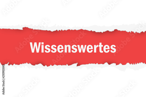 Aufgerissenes Banner - Wissenswertes