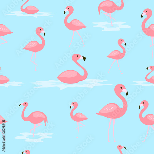 flamingo seamless pattern 
