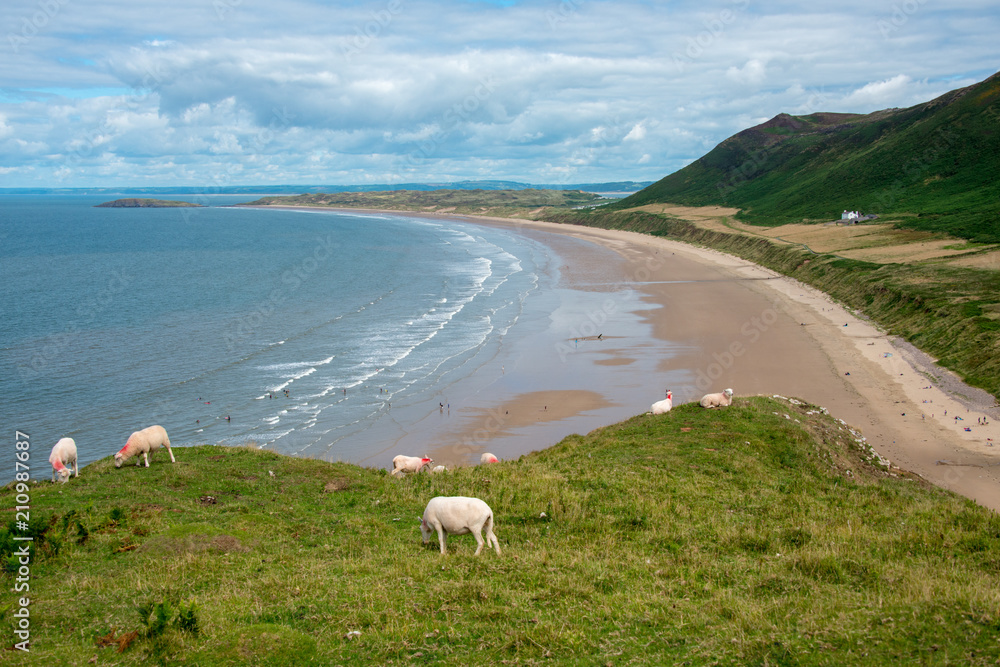 Gower Peninsula coast Wales