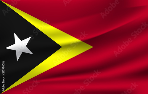 3D Waving Flag of East Timor