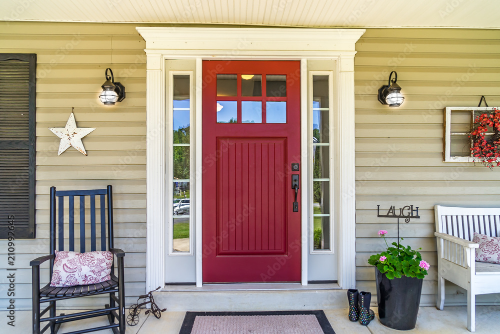 Front door rocking deals chairs