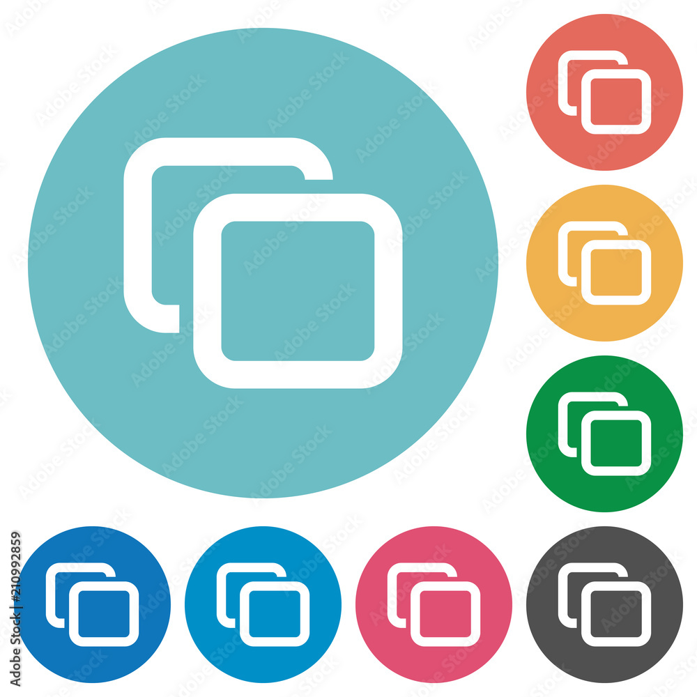 Tabs flat round icons Tabs flat round icons