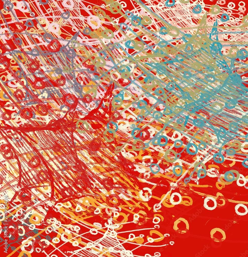 Fototapeta premium Abstract painting on canvas. Hand made art. Colorful texture. Modern artwork. Strokes of fat paint. Brushstrokes. Contemporary art. Artistic background image.