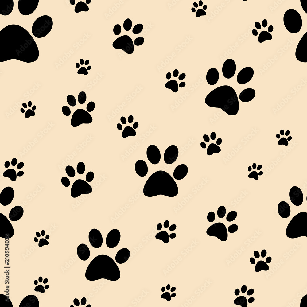 Dog paw print seamless. Traces of Cat Textile Pattern. Vector seamless. Traces of Cat Textile Pattern. Vector seamless. Dog paw print seamless. Traces of Cat Textile Pattern. Vector seamless. Traces of Cat Textile Pattern. Vector seamless.