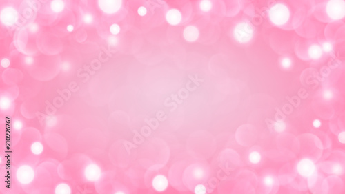 Abstract light background with bokeh effects in pink colors