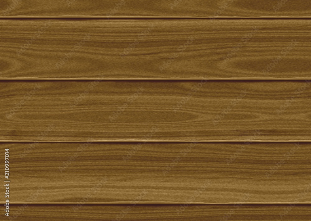 Naklejka premium Wooden realistic planks 3d illustration copy space background