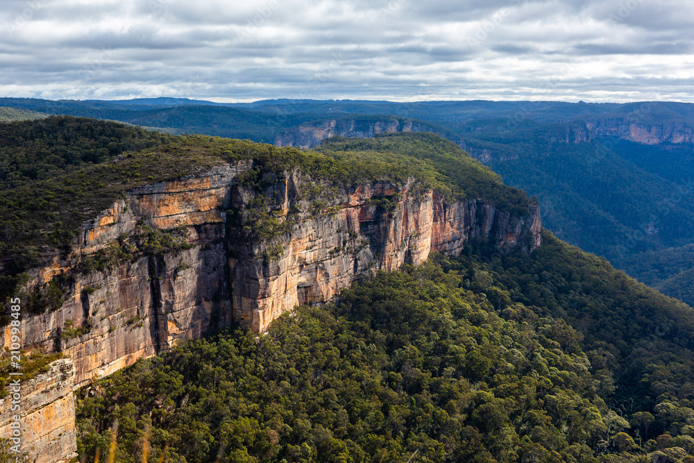 The iconic Baltzer lookout and Hanging Rock in Blackheath New South Wales Australia on 13th June 2018 The iconic Baltzer lookout and Hanging Rock in Blackheath New South Wales Australia on 13th June 2018