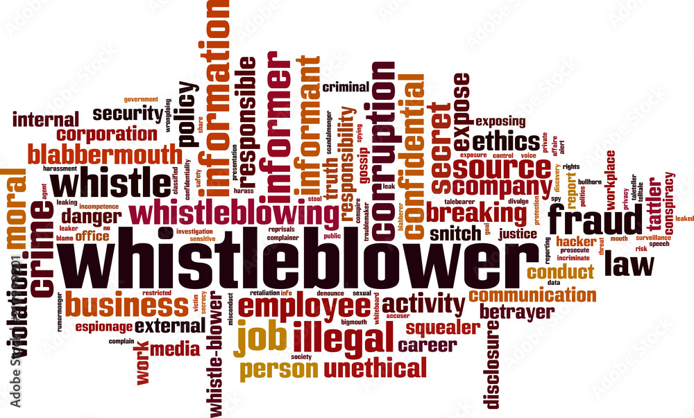 Whistleblower word cloud Whistleblower word cloud