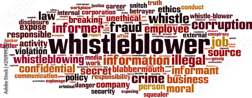Foto Whistleblower word cloud
