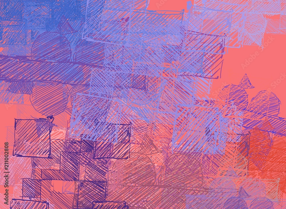 Fototapeta premium Abstract painting on canvas. Hand made art. Colorful texture. Modern artwork. Strokes of fat paint. Brushstrokes. Contemporary art. Artistic background image.