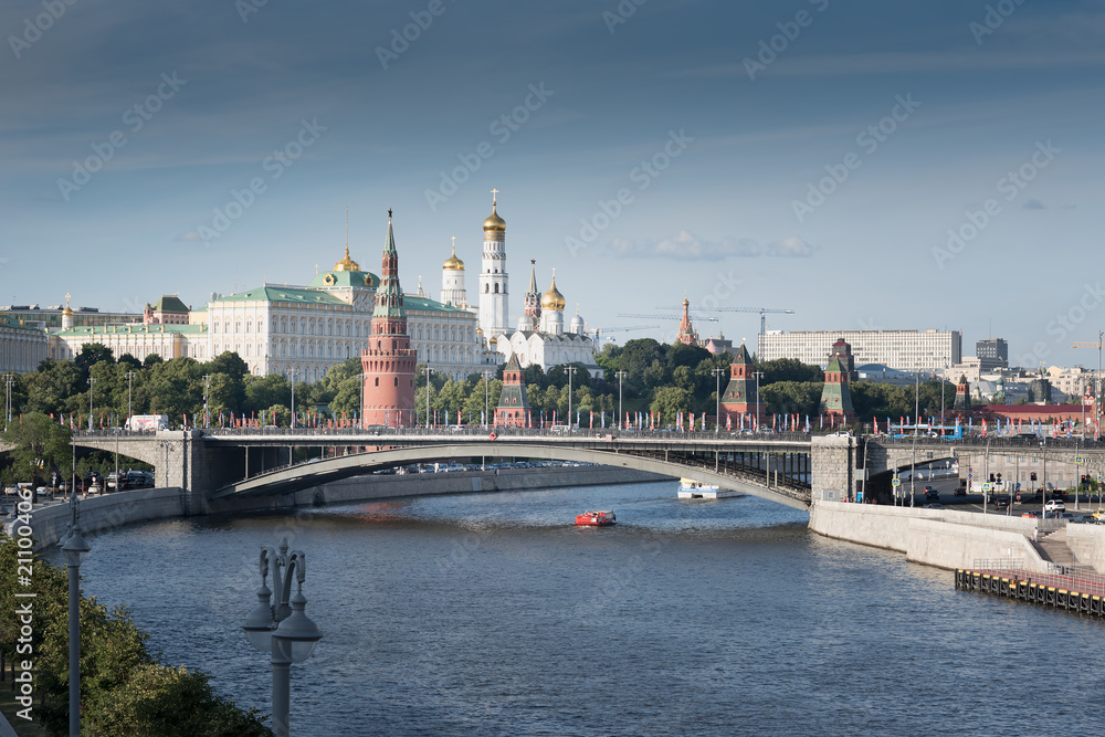 View of Moscow Kremlin and the river. Russia