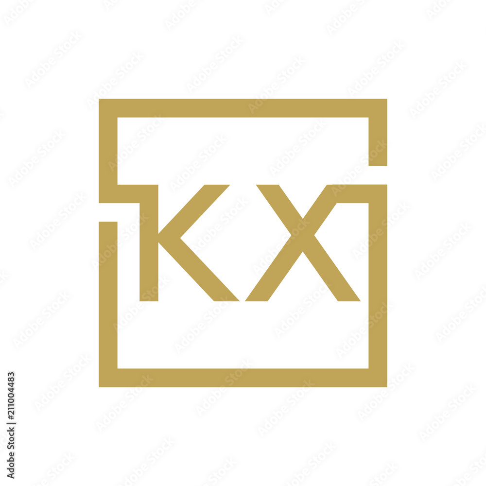 two letter logo line square KA TO KZ two letter logo line square KA TO KZ